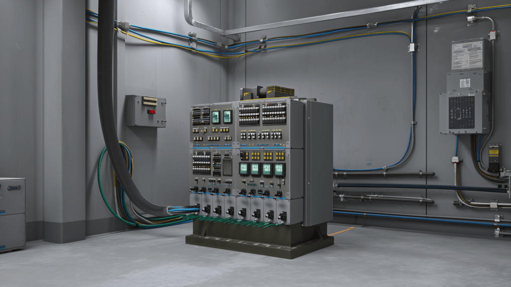 Pantalla HMI industrial usada para monitorear y controlar procesos de producción en planta